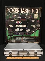 Poker Table Top and Clay Chip Set