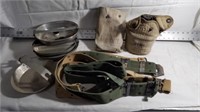 US MILITARY CANTEENS, DISHES, BELTS