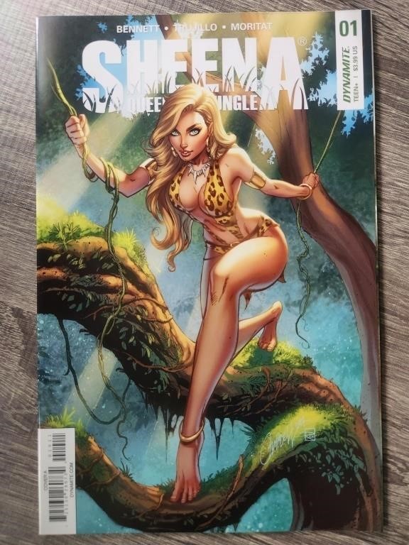 Sheena #1 (2017) J SCOTT CAMPBELL COVER +P