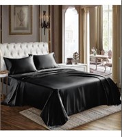 CozyLux Satin Sheets Full Size 4 Pieces