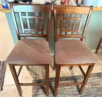 Two Barstools as-is has stains