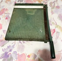 Green Vintage Paper Cutter