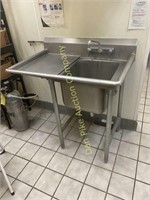 40" x 26" commercial stainless steel sink