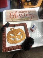 HARVEST BLESSINGS, HALLOWEEN DECOR