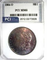 1904-O Morgan PCI MS65 Beautiful Color