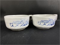 (2) Western Stoneware Soup Mugs