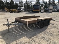 2015 HM 12' T/A  Flatbed Trailer
