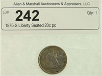 1875-S Liberty Seated 20c pc