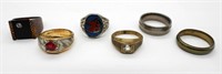 6 Men's Fashion Rings