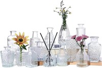 BIFENS 14 Pcs Glass Bud Vase Set,