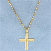 Cross Necklace in 22k Yellow Gold