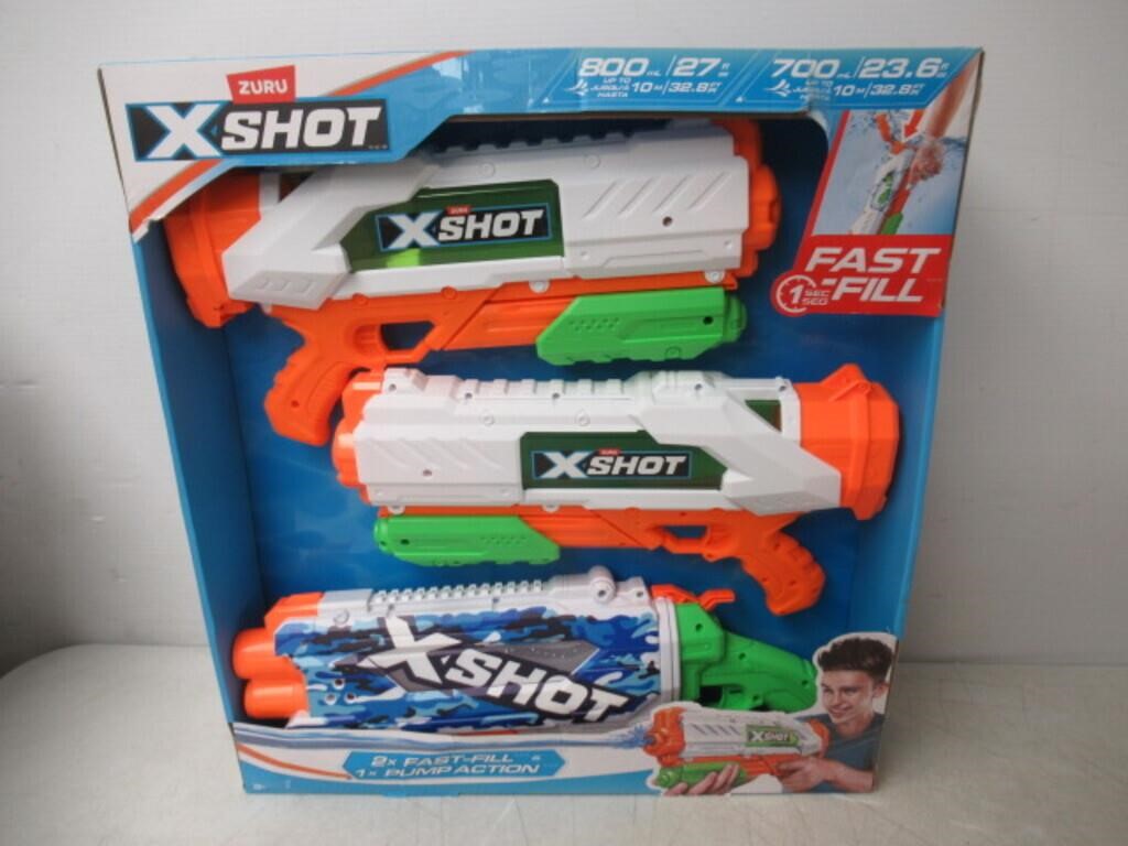 "Used" 3-Pk Zuru X Shot Water Blaster