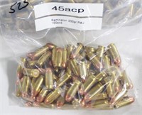 100 ROUNDS REMMINGTON 45 ACP AMMO