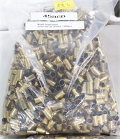 1000 45 ACP BRASS FOR RELOADING