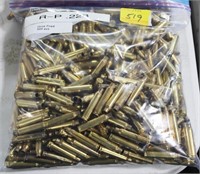 500 ONCE FIRED 223 BRASS FOR RELOADING
