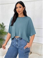 SHEIN EZwear Women Round Neck T-Shirt