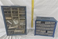 Storage Drawers w/ Contents: Nails, Screws