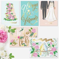 SEALED-Assorted Wedding Cards x5