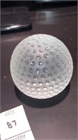 Tiffany glass golf ball paperweight