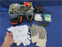 ear protection -gloves -tool tote -respirator -etc