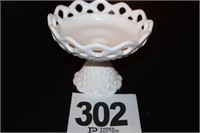 Milk Glass Dish by Imperial Glass 5"