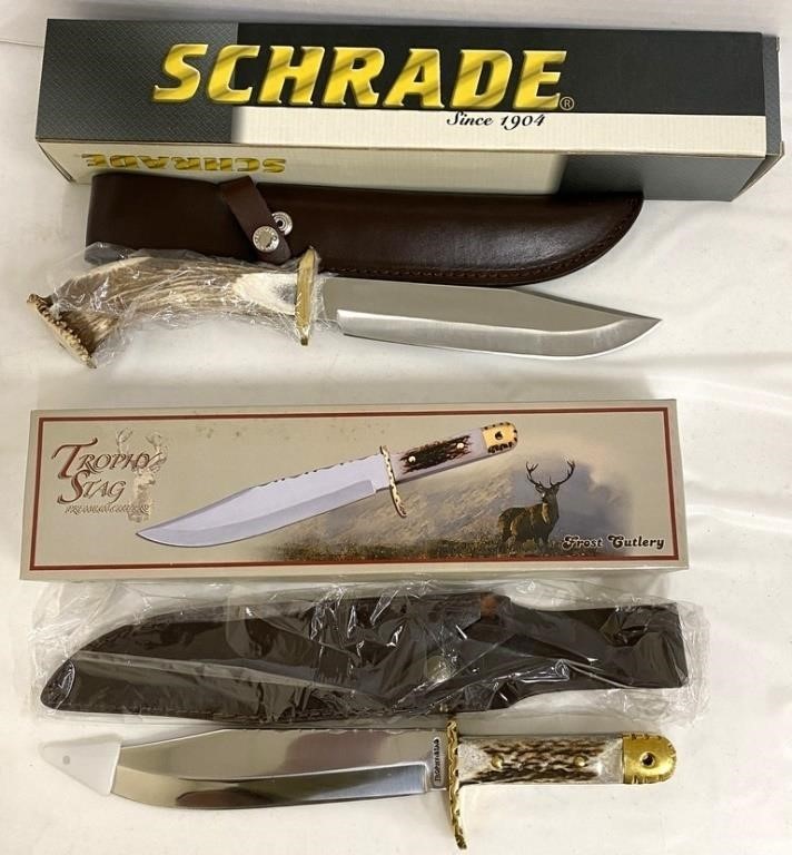 New Schrade & Frost Knives with Boxes