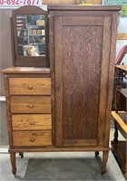 Early Oak Gentleman’s Wardrobe