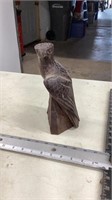 Carved wood Eagle 10 “ tall