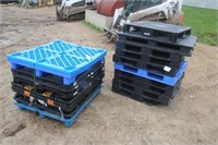 (16) Plastic Pallets Approx 47"x39" & 37"x44"