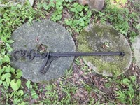 Hand-Forged Primitive Fireplace Crane