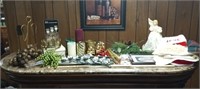 Large Christmas lot- candles and brass