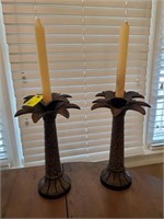 PALM STYLE CANDLE HOLDERS