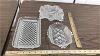 Clear candy dishes