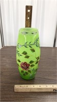 Green w/ flower vase