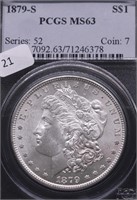 1879 S PCGS MS63 MORGAN DOLLAR