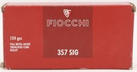 50 Rounds Fiocchi Shooting Dynamics .357 SIG Ammo