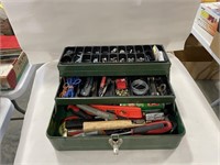 Tackle Box with Tools and Hardware