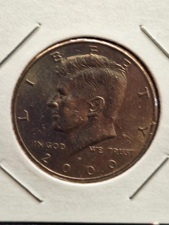 2000 Kennedy half dollar