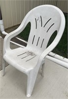 (AO) Plastic Outdoor Lawn Chair 17” Seat Height