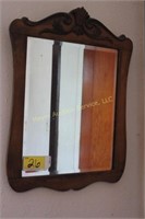 Antique Beveled Glass Mirror