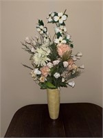 Faux Flower Arrangement in Vase