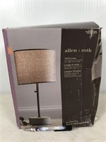 Allen & Roth 17" table lamp, color is Bronze with