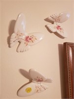 Lot of 3 Small Butterfly Wall Decor