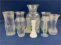 Assorted vases including Avon, E.O. Brody and