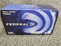1000 Federal Small Pistol primers.  Pick up only.