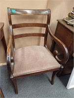 Regency Style Walnut Carver Armchair
