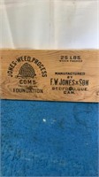 Antique Wood Box Lid