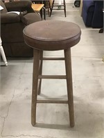 Wood and Leather? Stool