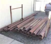 Lot of Assorted Length Iron Fabrication Tubing