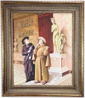 Painting of Two Monks at Museum